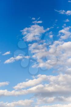 beautiful clouds in the blue sky