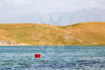 a beautiful lake in the mountains of Kazakhstan