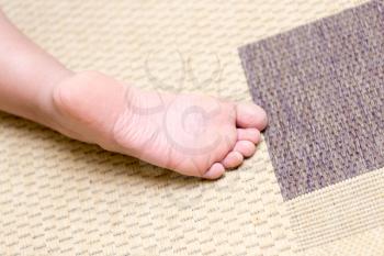 foot man on the carpet