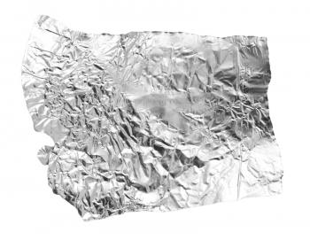 silver leaf on a white background