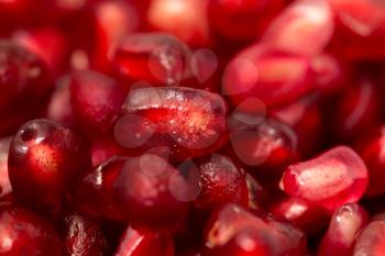 Pomegranate as a background. macro