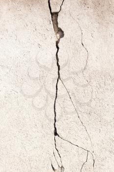 crack in the wall as a background