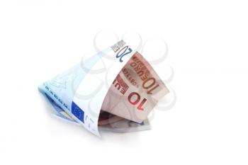 Royalty Free Photo of Two Euro Bills