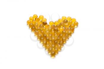 Royalty Free Photo of a Bunch of Cod Liver Oil Capsules