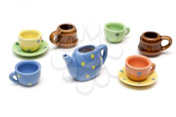 Royalty Free Photo of a Set of Ceramic Dishes