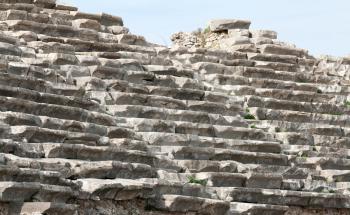 Royalty Free Photo of the Ancient Amphitheater in Side, Turkey