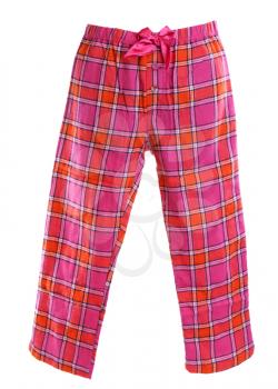 Royalty Free Photo of Plaid Pajama Pants