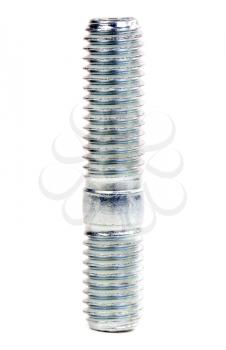 Stud (bolt) with M6 thread size on a white background