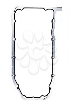 metal-rubber gasket crankcase car, isolate on white