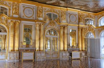 The interior of the luxurious Catherine Palace