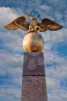 Double Eagle - Emblem of Russia on the monument Helsinki, Finland