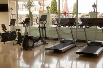 gym at the hotel, jogging tracks