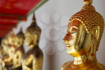 Buddha in Wat Pho Temple in Bangkok, Thailand