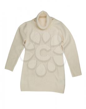 Light knitted sweater. Isolate on white.