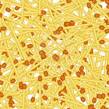 Seamless pattern of the unlit matches