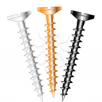 Illustration of the anodizing metal screw set