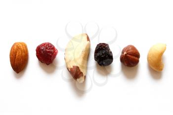 Royalty Free Photo of a Mix of Fruits and Buts