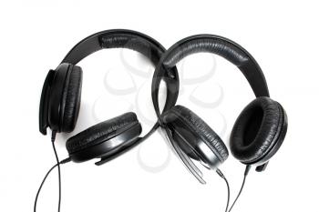 Royalty Free Photo of Two Pairs of Headphones