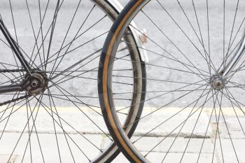 Royalty Free Photo of Bicycle Wheels