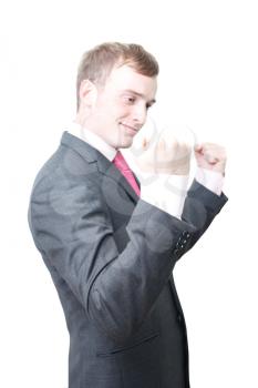 Royalty Free Photo of a Happy Businessman