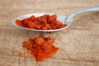 Royalty Free Photo of a Spoonful of Paprika