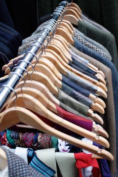Royalty Free Photo of a Clothing Rack