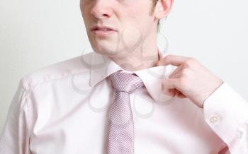 Royalty Free Photo of a Nervous Businessman
