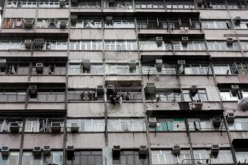 Royalty Free Photo of an Apartment Building in Hong Kong