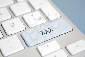 Royalty Free Photo of an XXX Button on a Keyboard