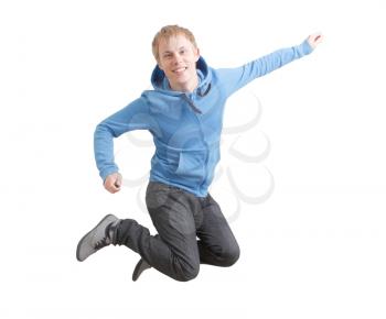 Royalty Free Photo of a Jumping Teenager