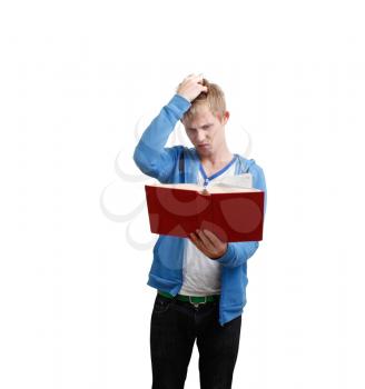Royalty Free Photo of a Student Reading