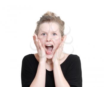 Royalty Free Photo of a Surprised Woman