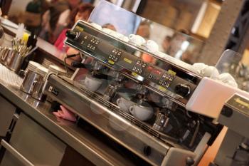 Royalty Free Photo of a Professional Espresso Machine