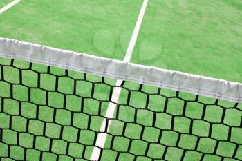 Detail on a tennis court
