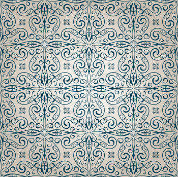 Royalty Free Clipart Image of a Wallpaper Pattern