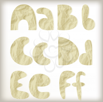 Royalty Free Clipart Image of Part of The Alphabet