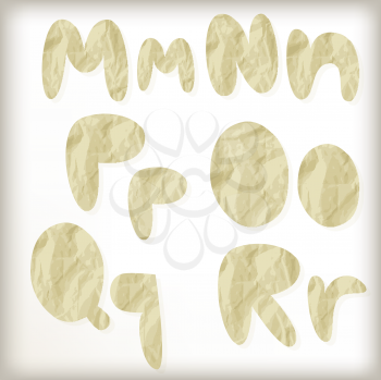 Royalty Free Clipart Image of Part of The Alphabet