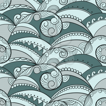 Royalty Free Clipart Image of a Background of a Swirl Pattern
