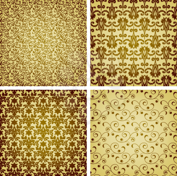 Royalty Free Clipart Image of a Background of Patterns