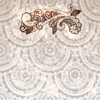 Royalty Free Clipart Image of a Background of a Floral Pattern