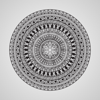 Vector Hand Drawn Doodle Mandala, all brushes included, you can create your own pattern