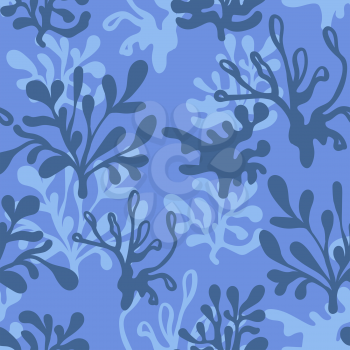 Vector underwater Seamless Blue Pattern