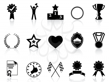 Royalty Free Clipart Image of Award Icons
