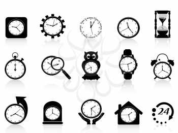 Royalty Free Clipart Image of Clocks