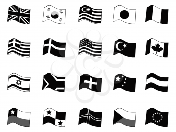Royalty Free Clipart Image of Country Flags
