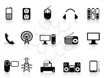 Royalty Free Clipart Image of Electronics