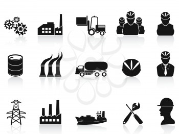 Royalty Free Clipart Image of Industry Icons