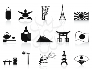 Royalty Free Clipart Image of Japanese Icons