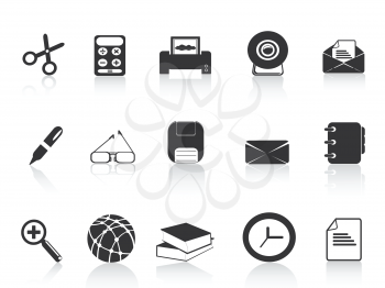 Royalty Free Clipart Image of Office Icons