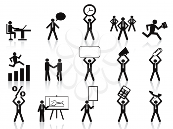 Royalty Free Clipart Image of Business Icons
